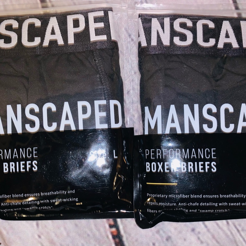 Brand new Manscape Boxer Briefs Large 2 pairs sealed in plastic from factory